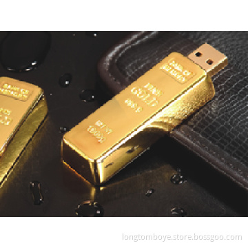 2013 China luxury Sliding golden usb flash drive with full memory